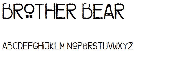 Brother Bear font